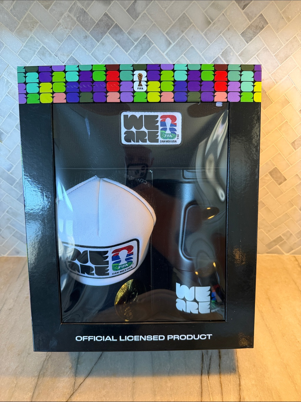 3pc Fifa Official 2026world Cup Hat Beanie And 20 Oz Stainless Steel Tumbler